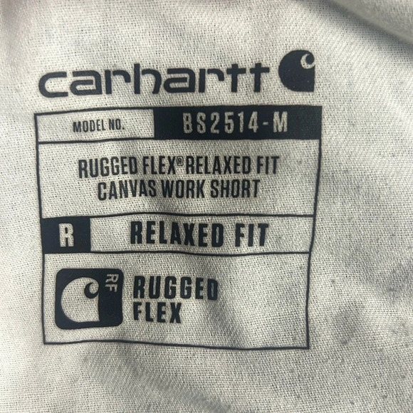 Carhartt Rugged Flex Fit Canvas Work Shorts Mens Size 40 Relaxed Fit Gray FLAWS - Picture 13 of 14
